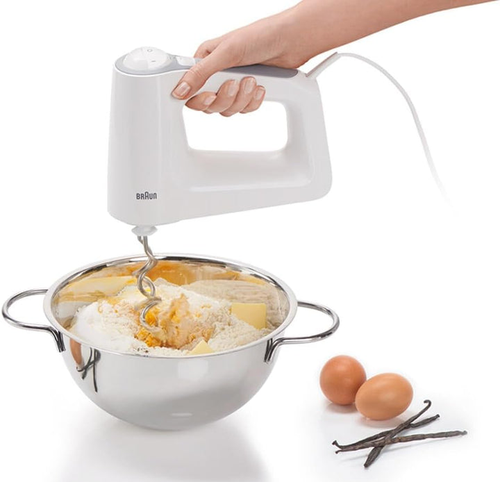 Braun MultiMix 3 HM 3105 Handmixer – Handrührgerät mit 5 Geschwindigkeitsstufen & Turbo-Funktion, in