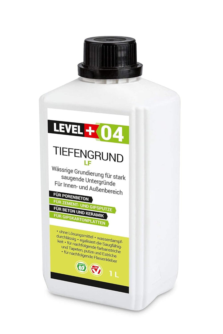 Set 5Kg Weiss Fertig Fliesenkleber Flexkleber + 1L Tiefengrund LF, LEVEL+ SET205