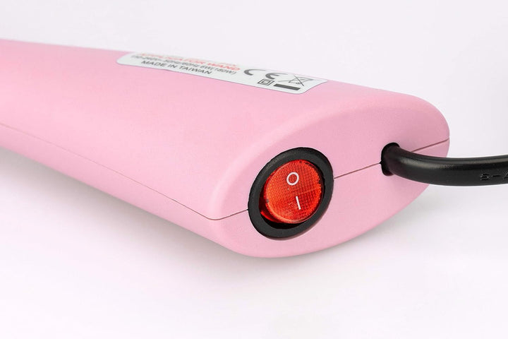 Hot Fix Applikator 7 Aufsätze + Mini-Bügelaufsatz (pink)