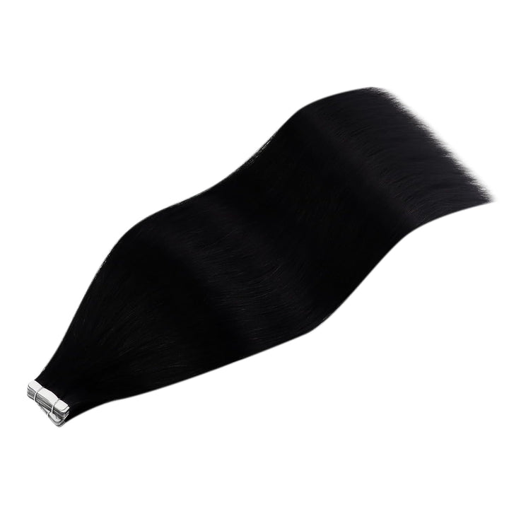 YoungSee Echthaar Extensions Tape Schwarz Tape Extensions Echthaar Schwarz Tape in Extensions Echtha
