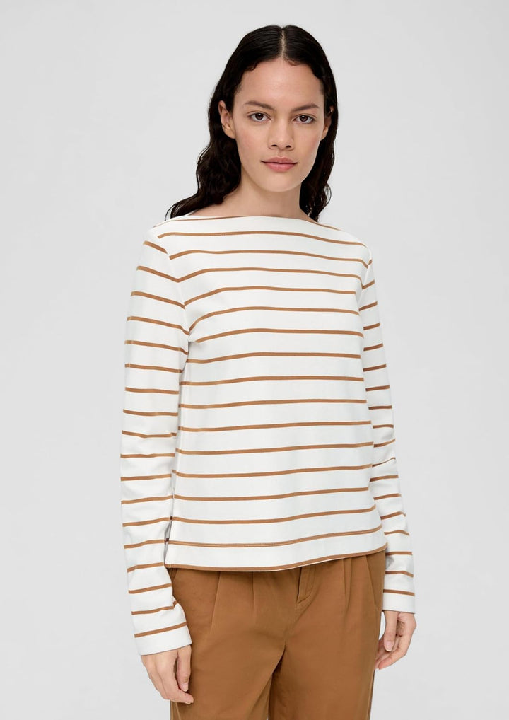 s.Oliver Longsleeve aus Baumwollstretch 36 84h1 Braun, 36 84h1 Braun