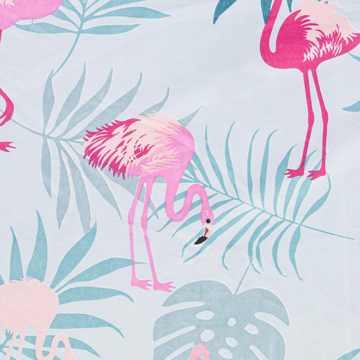 Strandzaun Wandschirm Sichtschutz, Strand Abdeckung 6 Meter H 100 cm bei Flamingos, aus Polyester un