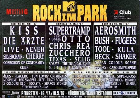 Rock AM Ring & Park - 1997, Rock am Ring 1997 » Konzertplakat/Premium Poster | Live Konzert Veransta