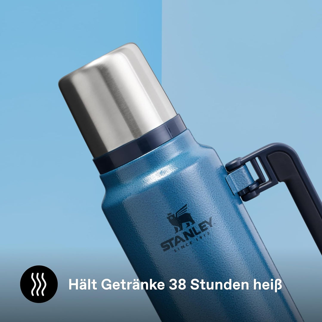 Stanley Classic Legendary Thermosflasche 1.4L - Thermos Hält 40 Stunden Heiss Oder Kalt - Edelstahl