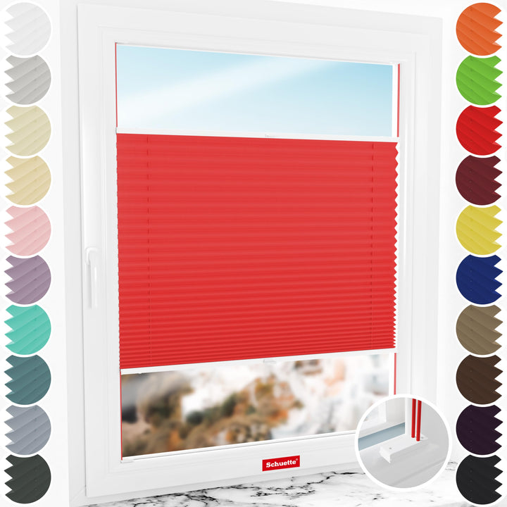Schuette® Plissee mit Bohren zum Anschrauben ● Premium Kollektion: Geisha&