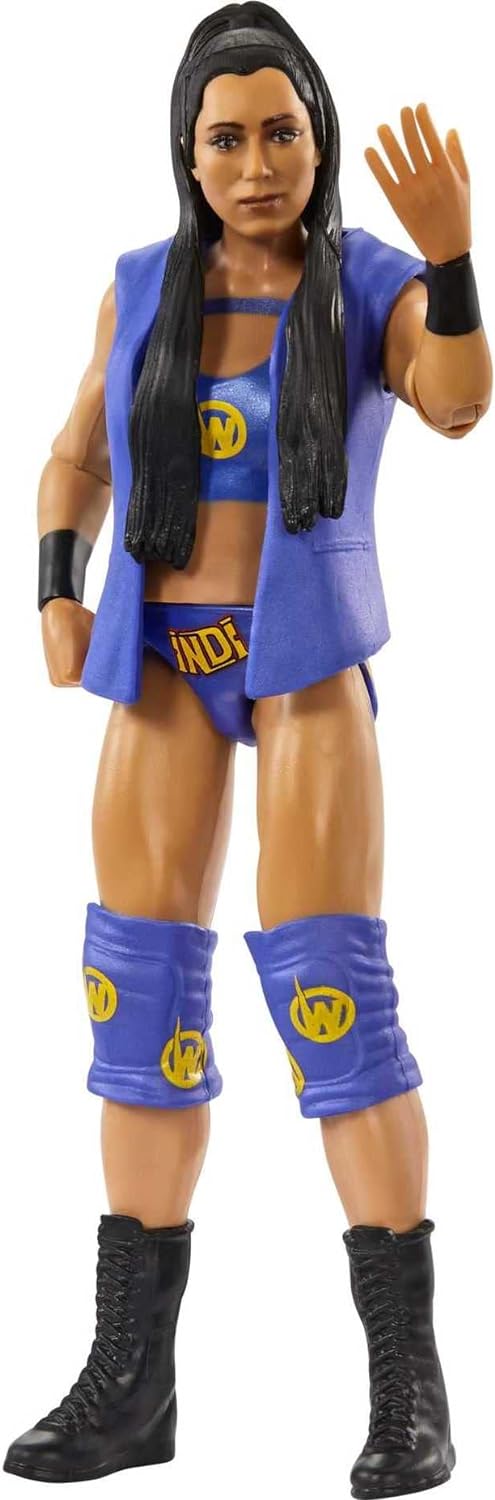 Mattel WWE Basic Actionfigur, Indi Hartwell, beweglich, 15,2 cm, Sammlerstück für Kinder ab 6 Jahren