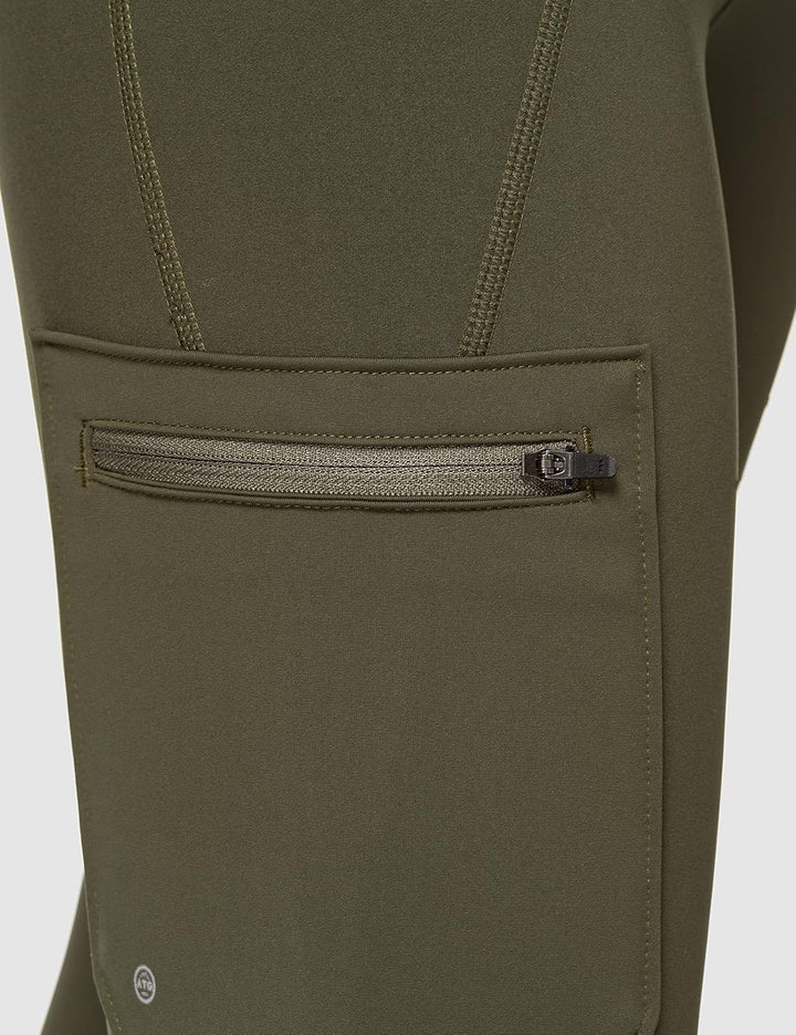 All Terrain Gear by Wrangler Damen Cargo Legging Deep Depths Hiking Pants XXL Olive, XXL Olive