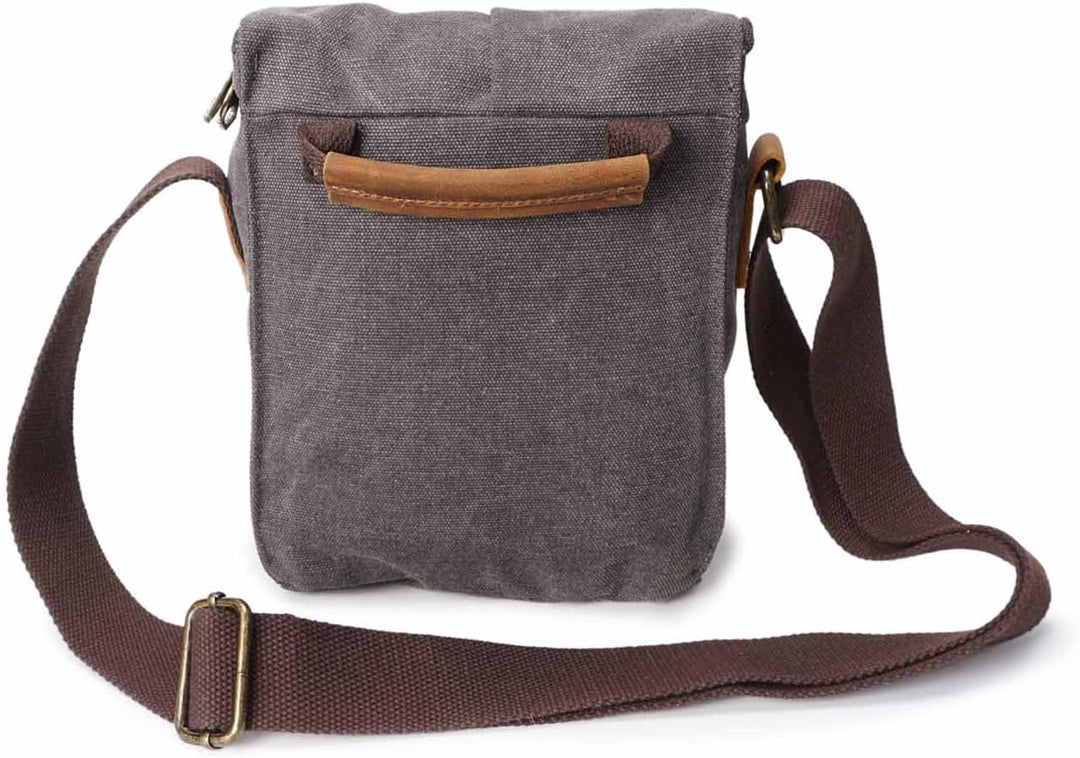 Neuleben Wasserdicht Klein Kameratasche SLR-Tasche Vintage Fototasche aus Canvas Unisex für Spiegelr