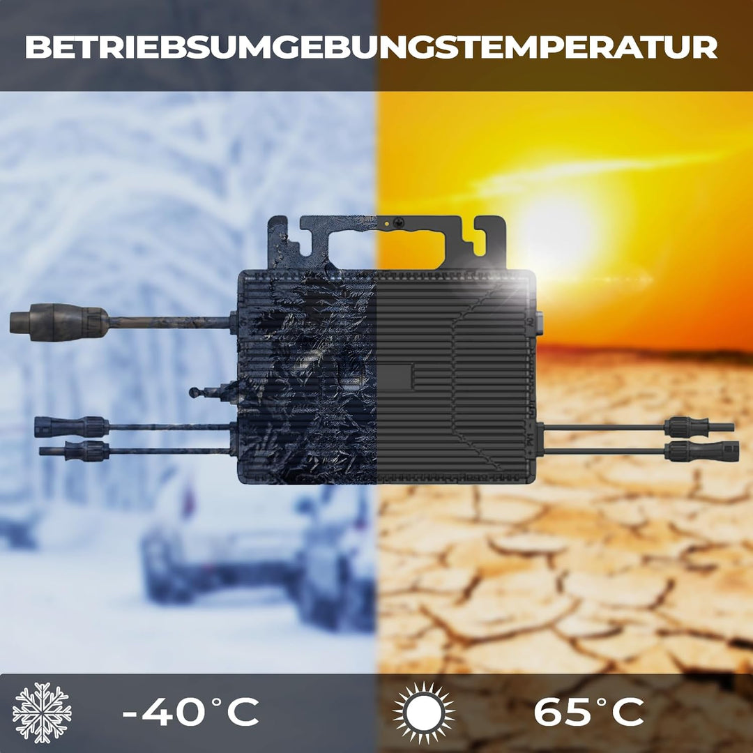 SUNNIVA® 850W Balkonkraftwerk 800W komplett Steckdose - Astro-Energy 800W Micro Wechselrichter - PV