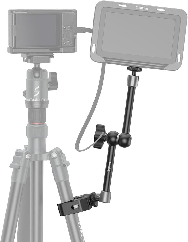 SMALLRIG Super Clamp und Magic Arm (11") mit Kaltschuhhalterung für Monitor, LED-Licht, Mikrofon - 3