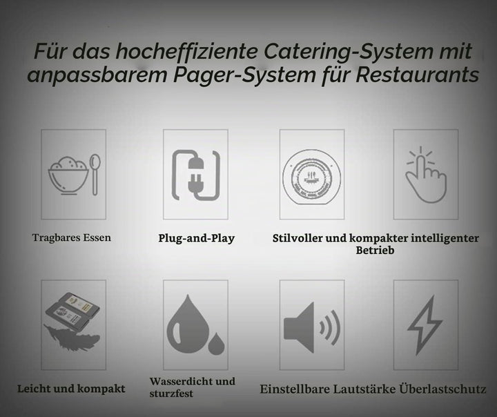 Pager System Restaurant Pager Drahtloses Gästeruf Kundenrufsystem Paging System Wireless Calling Sys