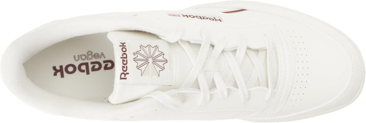 Reebok Herren Club C 85 Vegan Sneaker 34.5 EU Chalk Classic Maroon F23 Stucco, 34.5 EU Chalk Classic