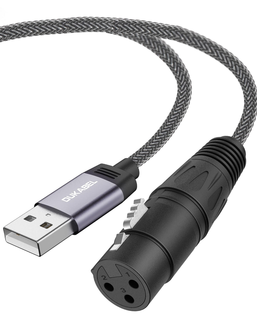DuKabel XLR auf USB Adapter Type A Stecker auf XLR Buchse Mikrofonkabel für Aufnahmen, Live-Übertrag