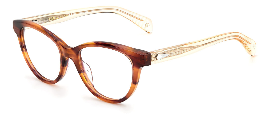 rag & bone Damen Rnb3048 Sonnenbrille, Braun/Horn, 62