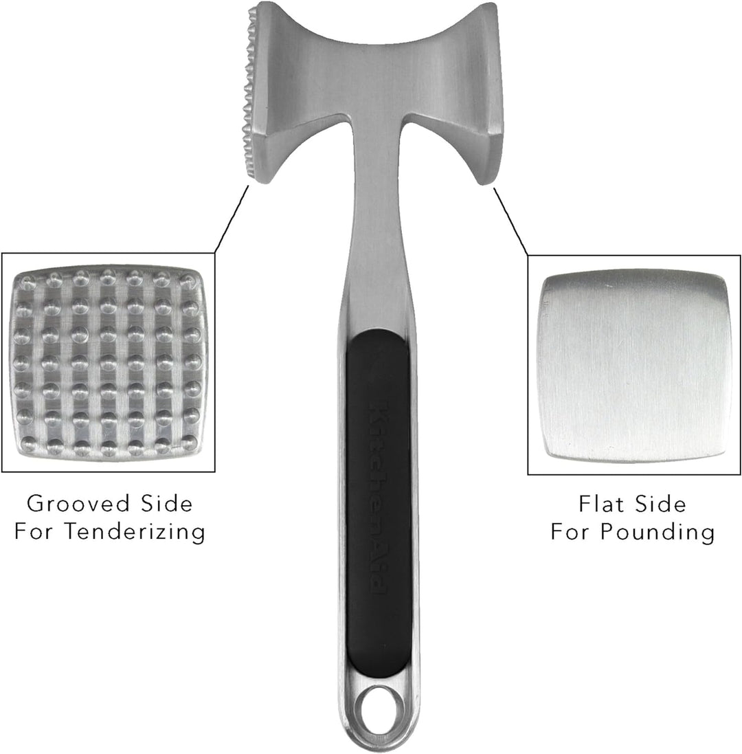KitchenAid KO119OHOBA Gourmet Meat Tenderizer, 9.45-Inch, Black