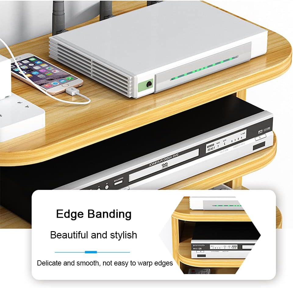 Hggzeg WiFi Router Aufbewahrungsbox Schwebende Regale TV Set-Top-Rack, Wandmontage mehrschichtige Ka