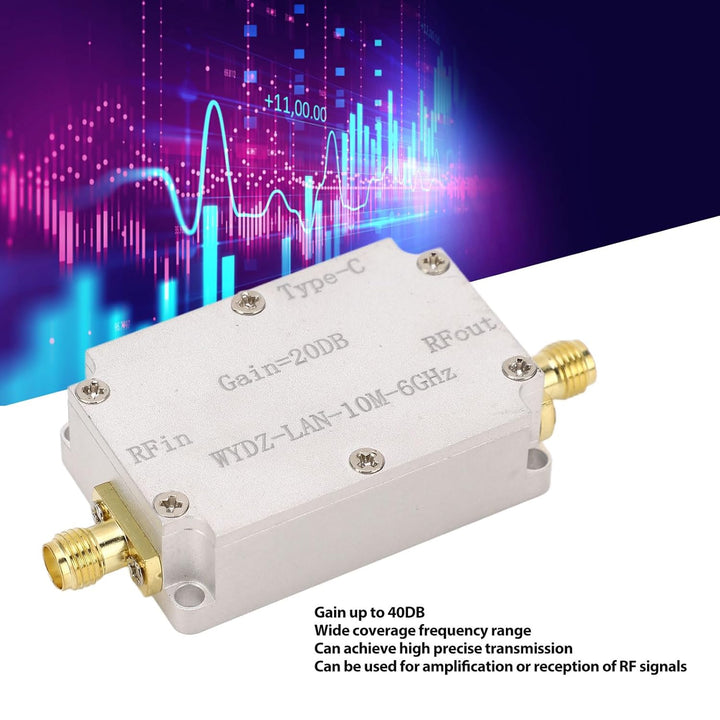 HF-Verstärker 40DB Hohe Verstärkung 10M Bis 6 GHz Breiter Rauscharmer Breitbandverstärker Übertragun