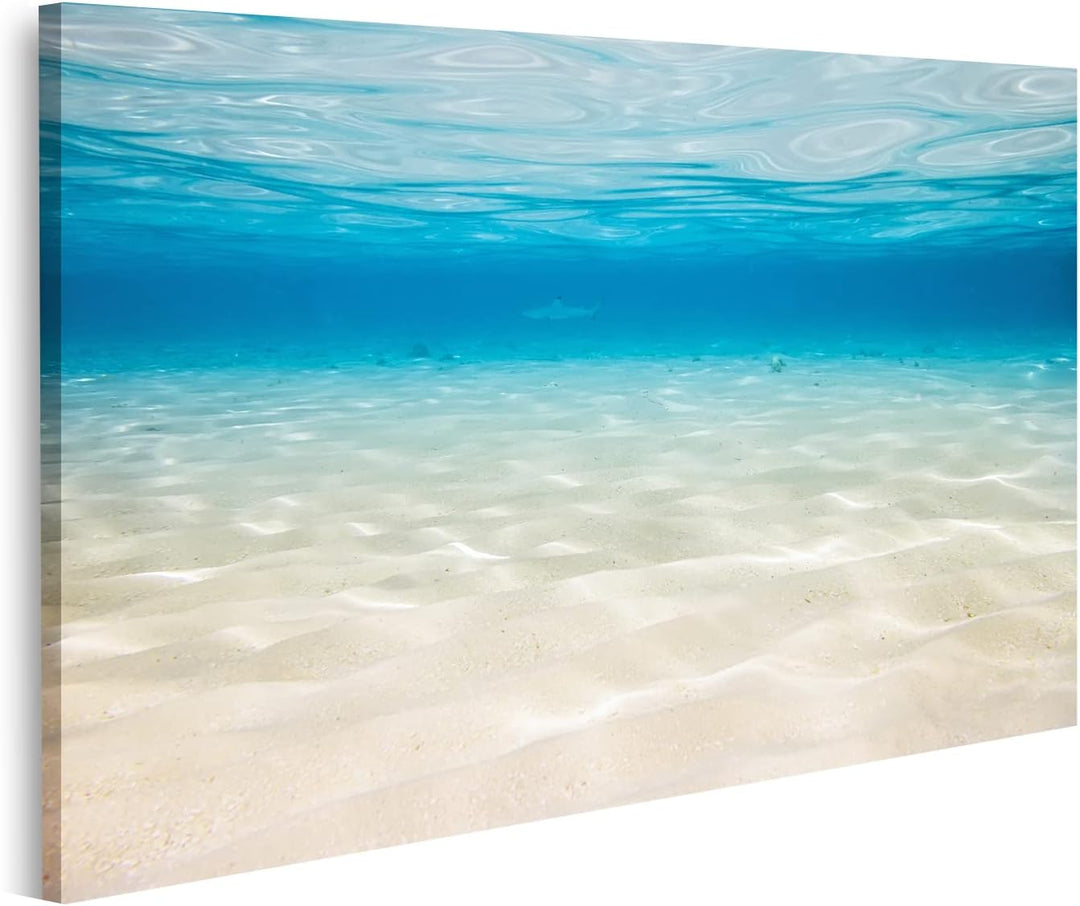 islandburner Bild auf Leinwand Unterwasserlagune Mit Sandigem Meeresboden Bilder Wandbilder Poster L