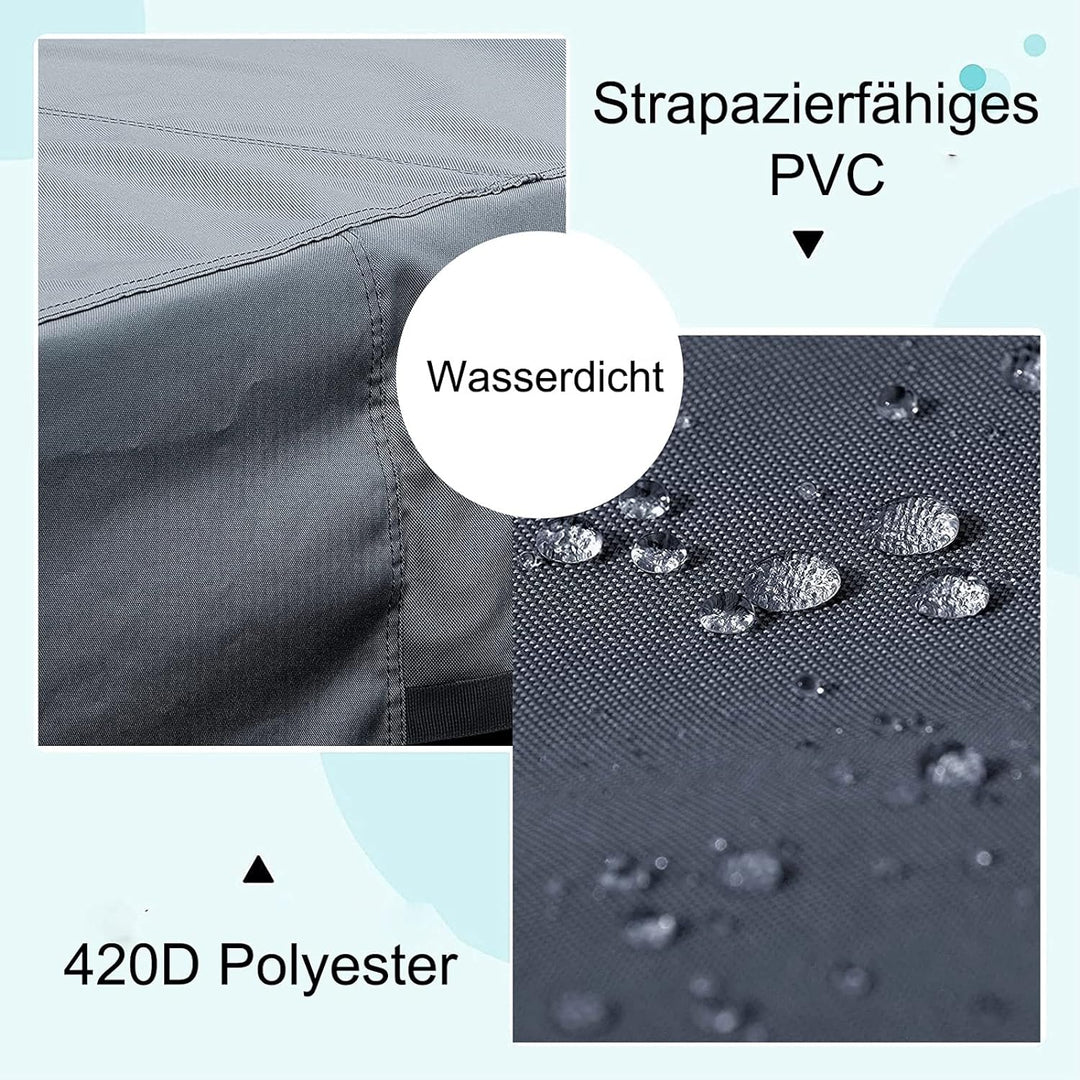 Hochwertige Whirlpool-Abdeckung, 200x200x30cm, quadratischer Allwetter-Garten-Whirlpool-Abdeckung au