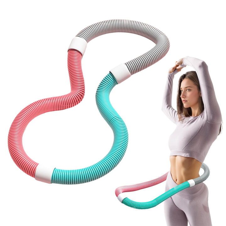 Hula Hoop Reifen Erwachsene,1,2 kg Fitness-Hula-Hoop-Reifen mit Gewicht,Klappbare Aufbewahrung, Weic