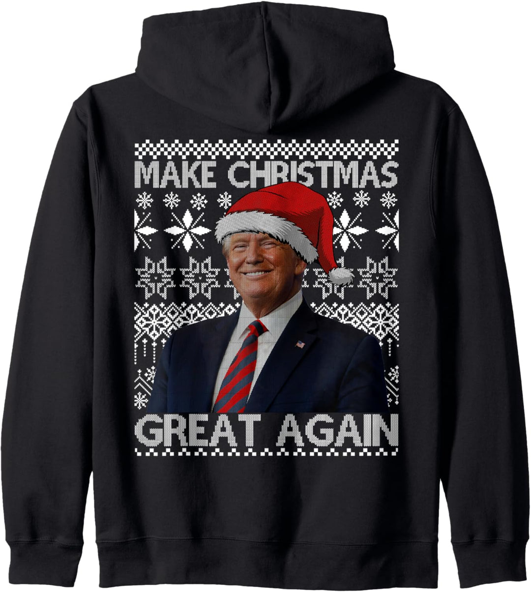 Machen Sie Weihnachten wieder grossartig — Der hässliche Pullover der Familie Santa Trump Kapuzenjac