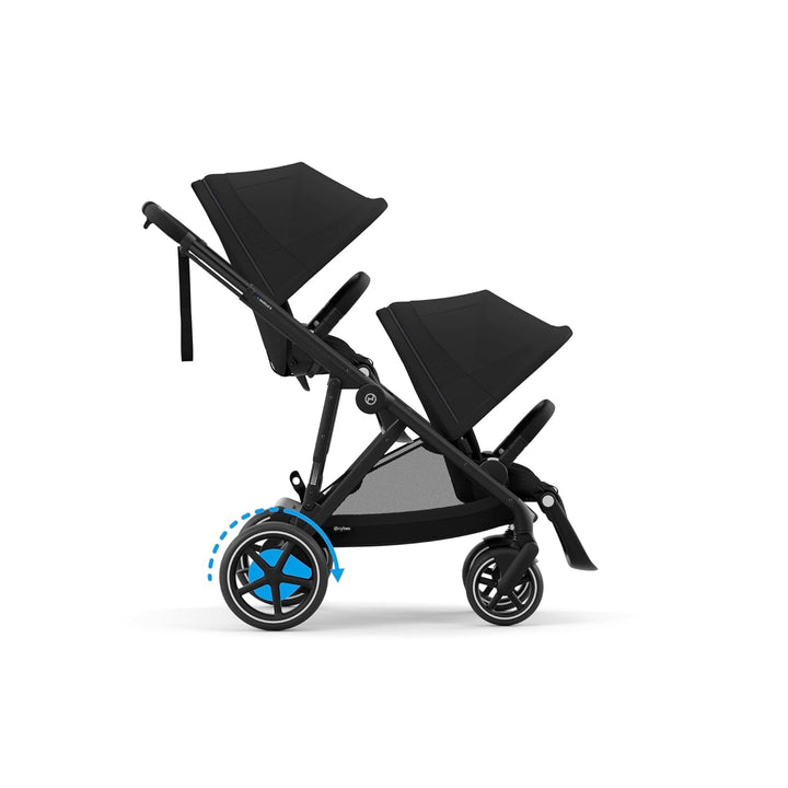 CYBEX Gold Kinderwagen e-GAZELLE S, Ab Geburt bis ca. 4 Jahre, Max. 22 kg (Single-Modus) / 2x 22 kg