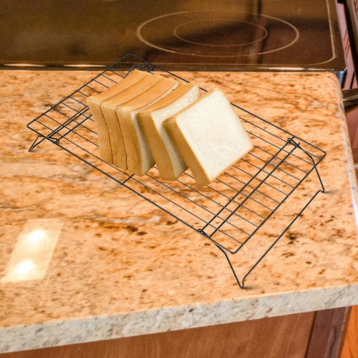 Toddmomy Klappbares Grosses Abkühlgitter aus Robustem Hitzebeständig und Vielseitig für Backen Brate