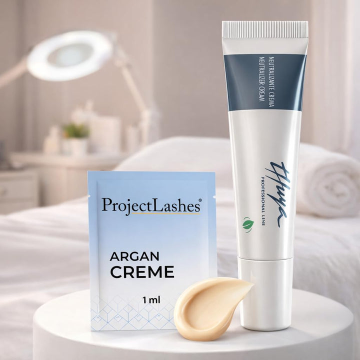 Thuya Neutralizer Cream 15ml + ProjectLashes Argan Cream 1ml - Augenbrauen Laminier- und Wimpernlift