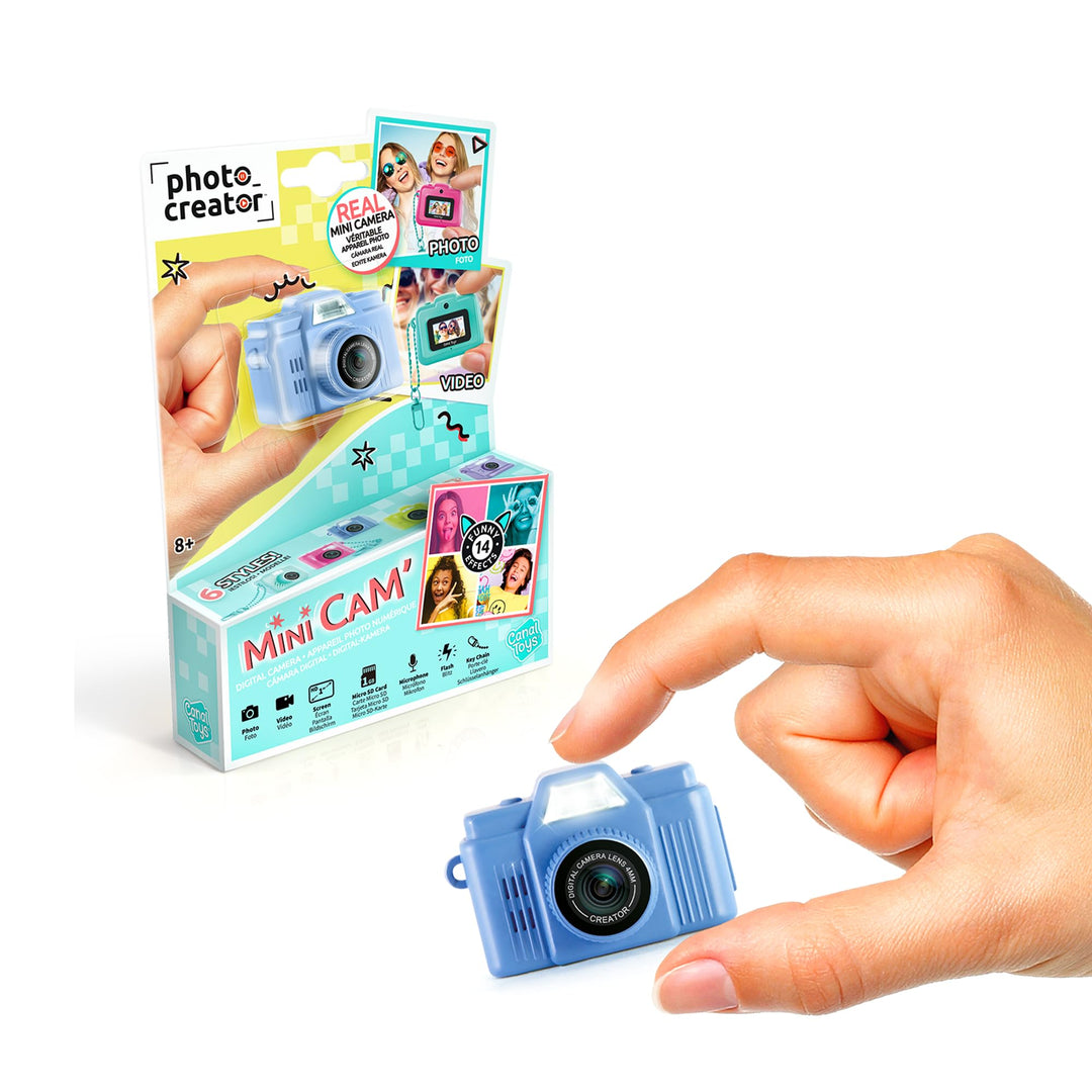 Rocco Giocattoli - Mini Cam - Retro - mit Schlüsselanhänger und 1 GB SD-Karte rückseite, rückseite