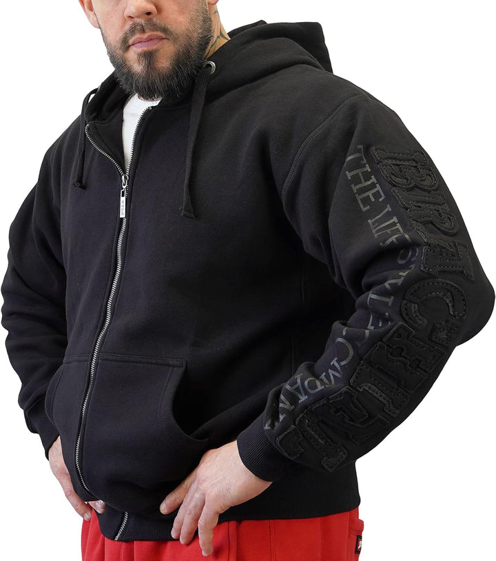 Brachial Premium Herren Kapuzenjacke Gym - Hoodie Sweatjacke Sweatshirt Jacke mit Kapuze für Bodybui