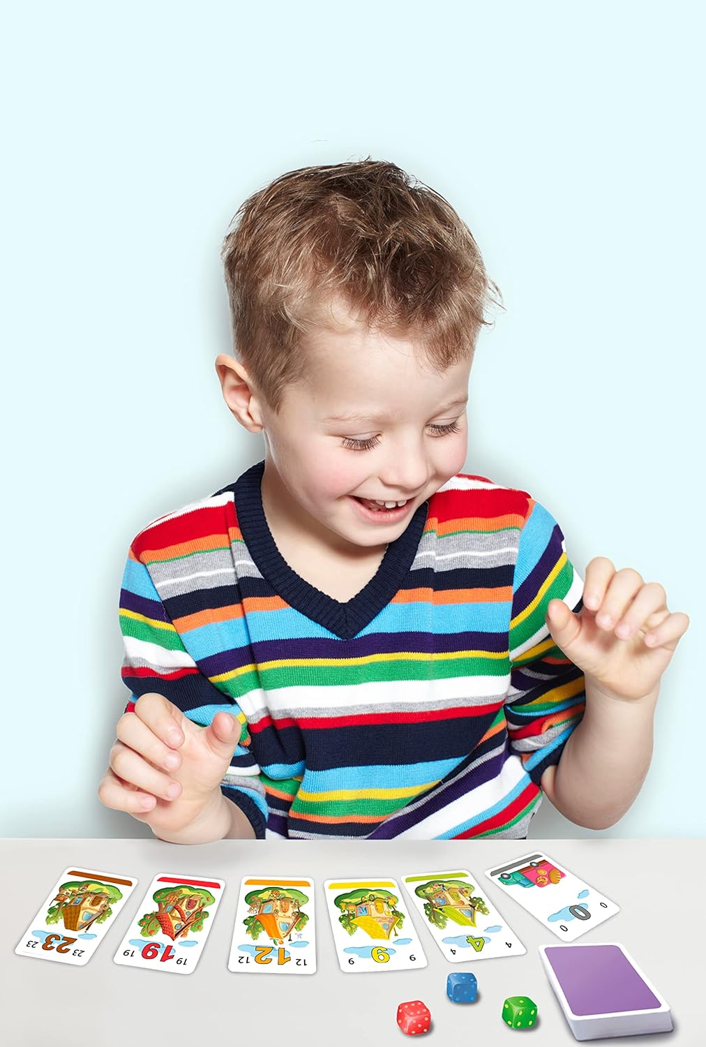 ALLEOVS® Zahlenspiel „Zahlenstrasse“ Mathe Lernspiel zur Addition &amp; Subtraktion für Kinder ab 6 Jahr