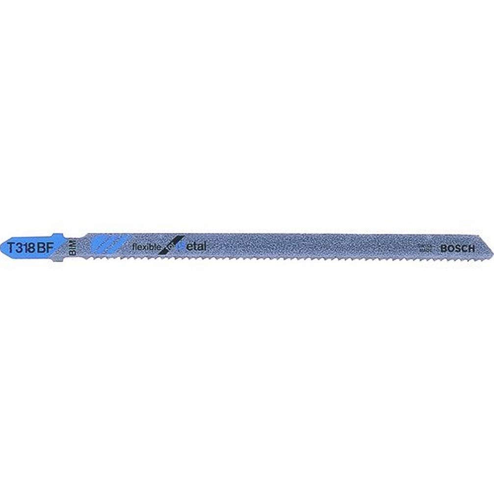Bosch 5x Stichsägeblatt T 318 BF Flexible for Metal (für Aluminiumrohre & -profile, Professional Zub