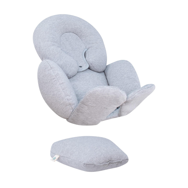 JYOKO Kids Sitzverkleinerer Antiallergikum Universal Baby 100% Baumwolle (Grey Stone, Enthält Kopf-,