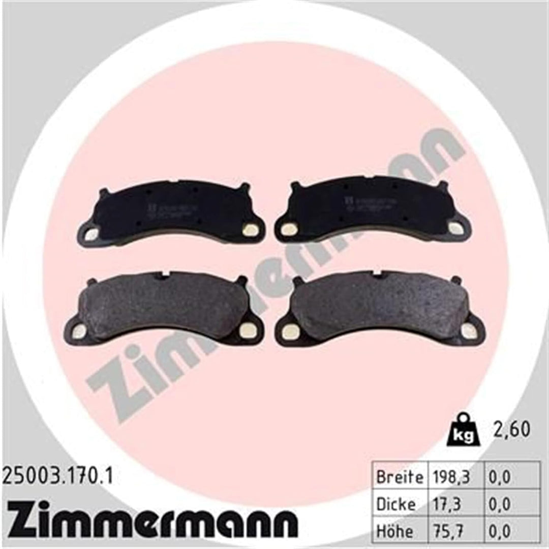 ZIMMERMANN Bremsscheibe 25003.170.1