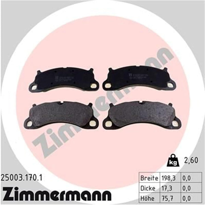 ZIMMERMANN Bremsscheibe 25003.170.1