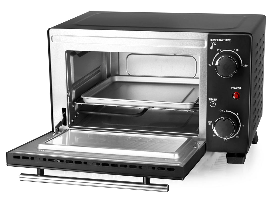 EMERIO Mini Backofen | 10 Liter | 800 Watt | inkl. Backblech und Grillrost | Toaster-Ofen | wählbar