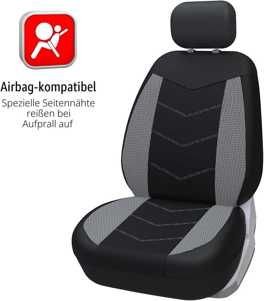 TOYOUN Universal Autositzbezüge für Vordersitze - Sitzbezüge Auto Atmungsaktiv Sitzschoner Auto - Sc