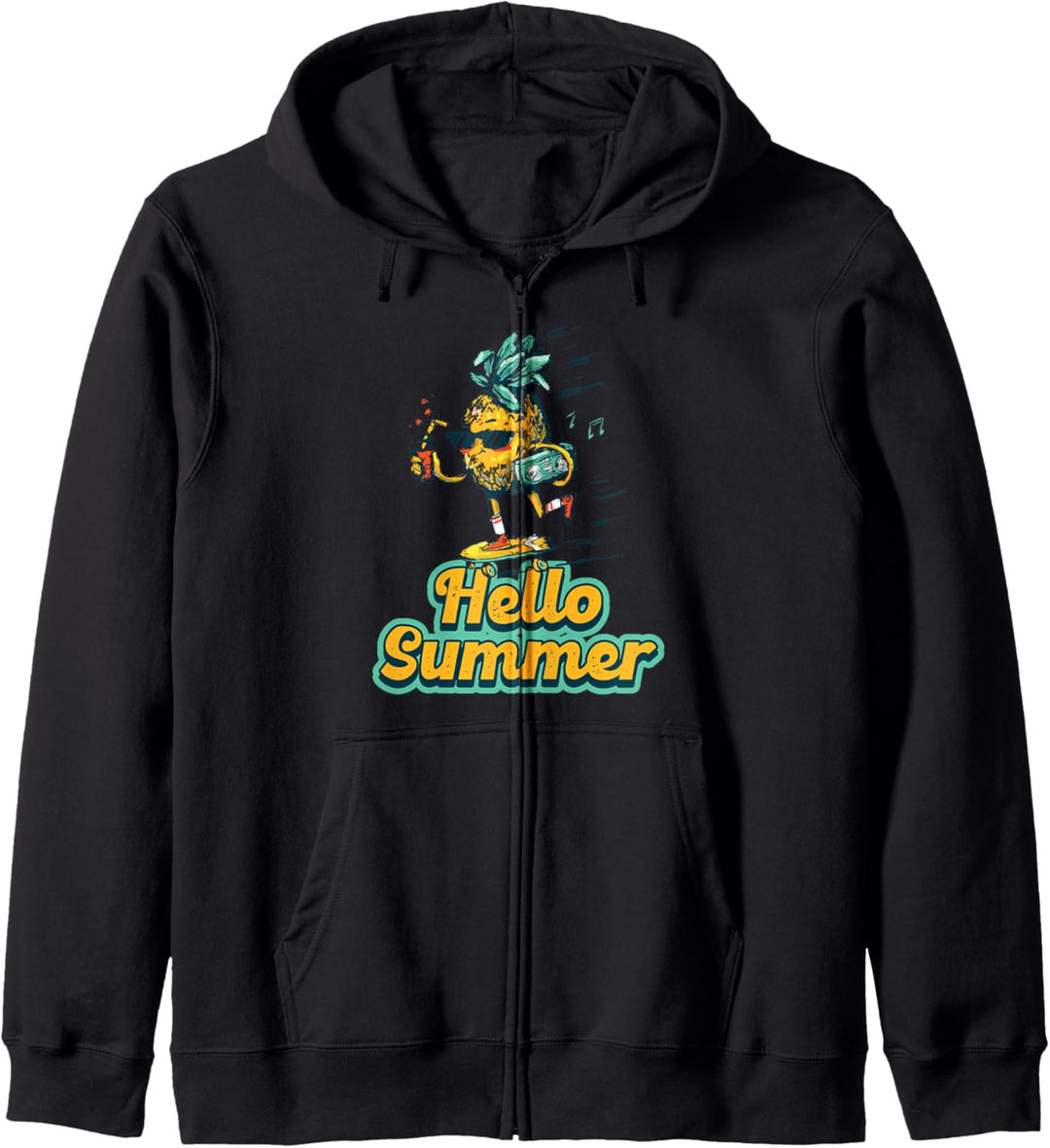 Hello Summer Pineapple Kapuzenjacke