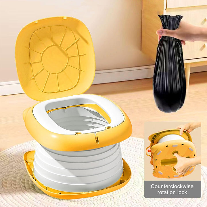 Faltbarer Toilettensitz für Kinder, Reisetöpfchen für Auto, Outdoor & Indoor, Praktisch für Camping