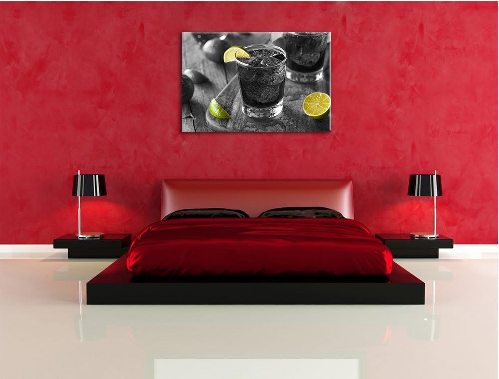 Pixxprint Erfrischender Cuba Libre als Leinwandbild/Grösse: 100x70 / Wandbild/Kunstdruck/fertig besp