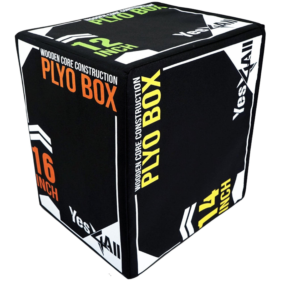 Yes4All 3 in 1 Soft Plyo Box mit Holzkern, Sprungbox, Plyometric Box Plattform für Sprungtraining, H