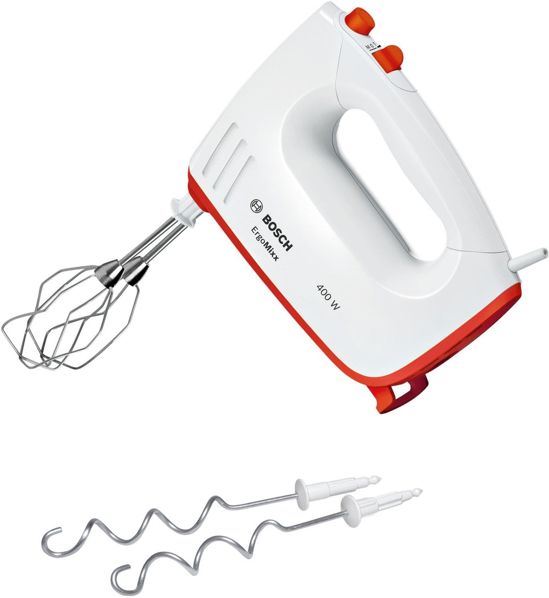 Bosch MFQ36300I Handrührer 400 W, 5 Stufen, weiss/impulsive orange, Weiss/Impulsive Orange
