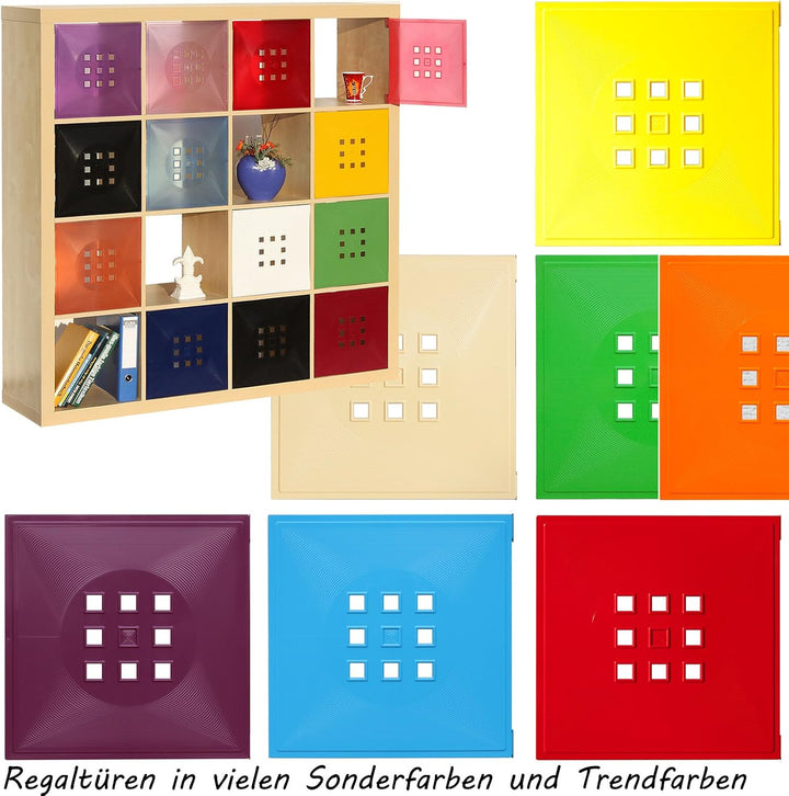 Dekaform Designer Regaltür als Fach-Einsatz, Regalsysteme mit Mass ca. 33,6cm x 33,6cm, Tür selber e