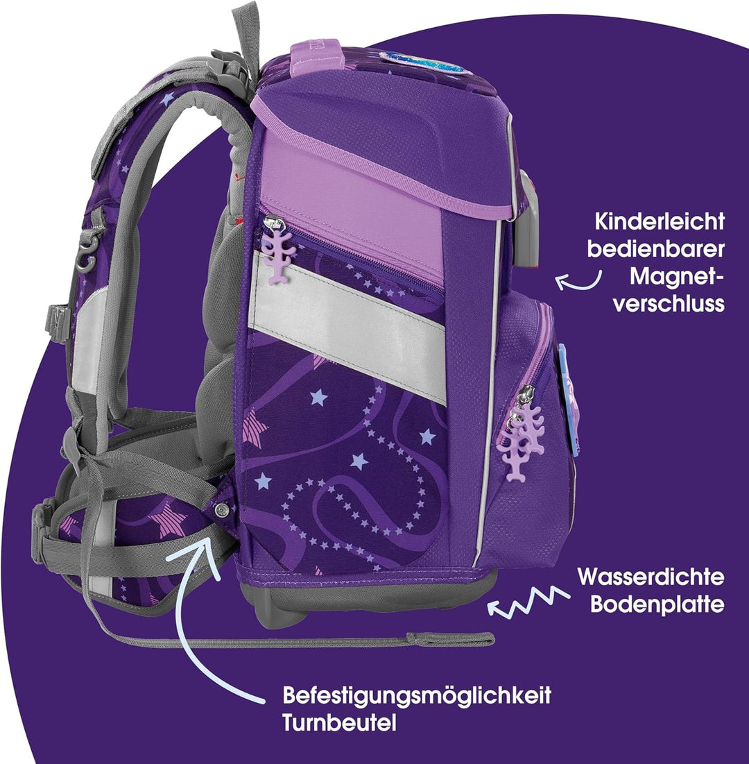 Step by Step Schulranzen-Set Space „Pegasus Emily“ 5-teilig, ergonomischer Tornister, höhenverstellb