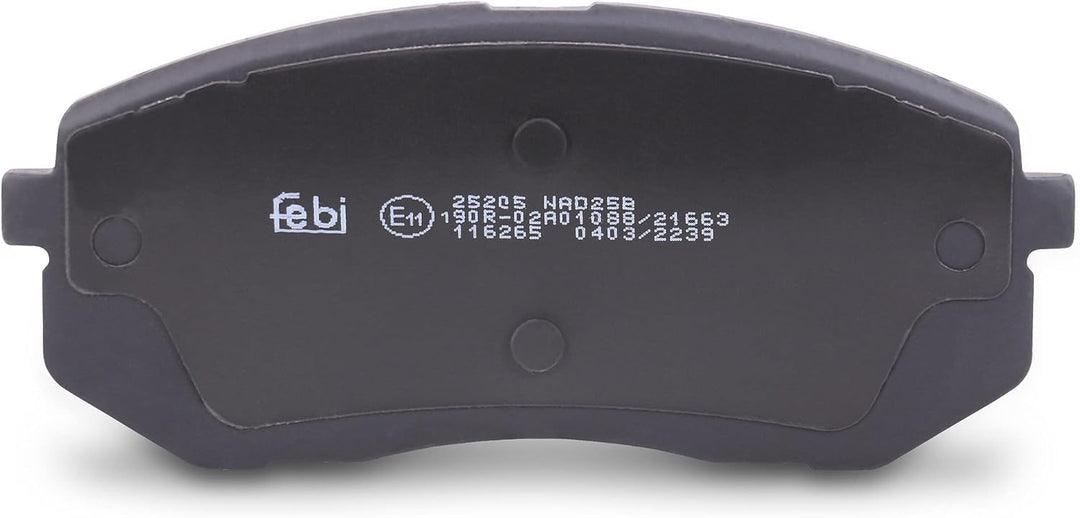 febi bilstein 116265 Bremsbelagsatz, 1 Stück