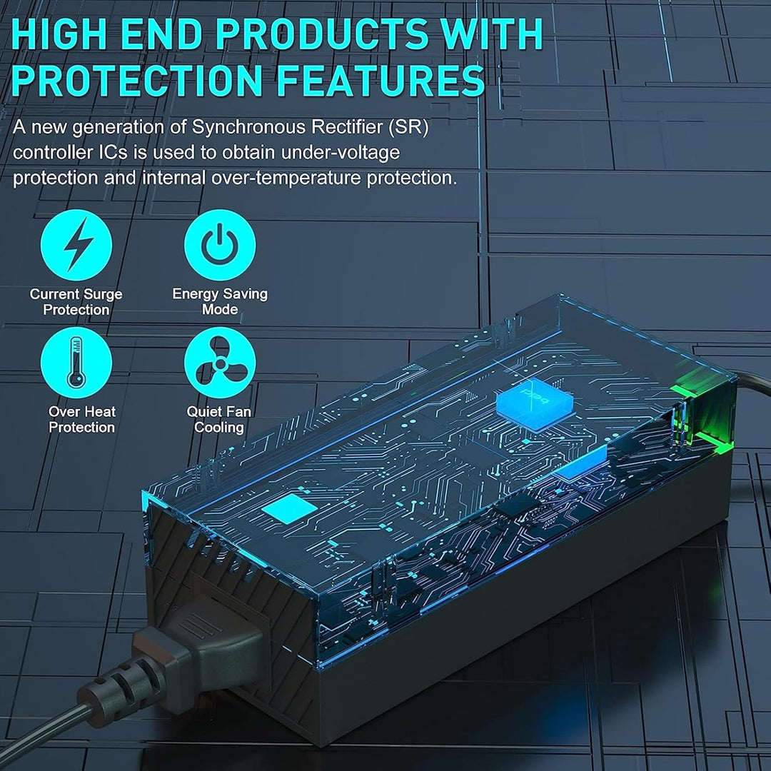 Netzteil Brick für One, AC Kabel Ersatz Power Brick Adapter mit Zwei LED Anzeigen für One Konsole, U