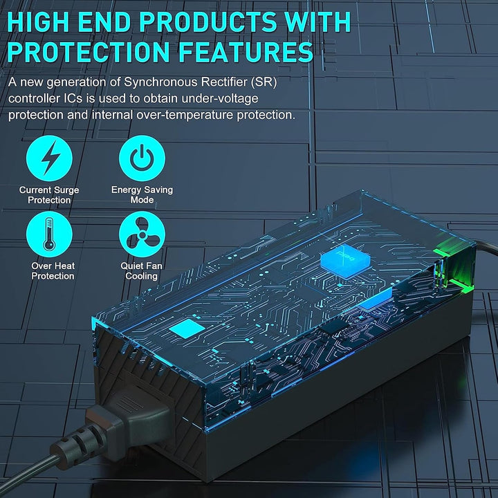Netzteil Brick für One, AC Kabel Ersatz Power Brick Adapter mit Zwei LED Anzeigen für One Konsole, U