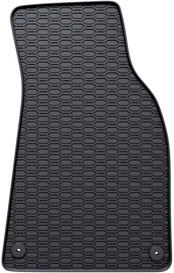 Mossa - Gummifussmatten Auto kompatibel mit Audi A6 Avant, Limousine (2004-2011) schwarz Gummimatten