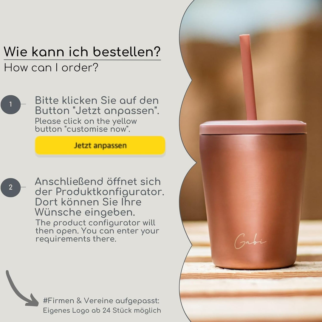 Milu Thermobecher 300ml, 400ml, 500ml - 100% Auslaufsicher - Edelstahl Kaffeebecher to go isoliert m