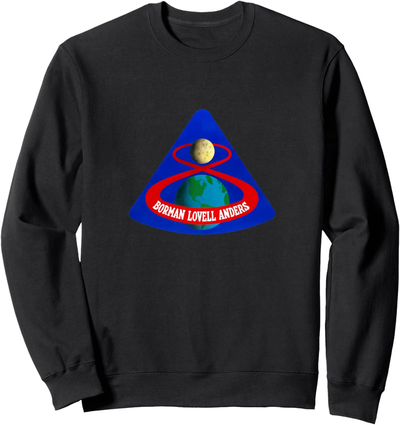 Apollo 8 Mission Patch Insignia Space Exploration Sweatshirt